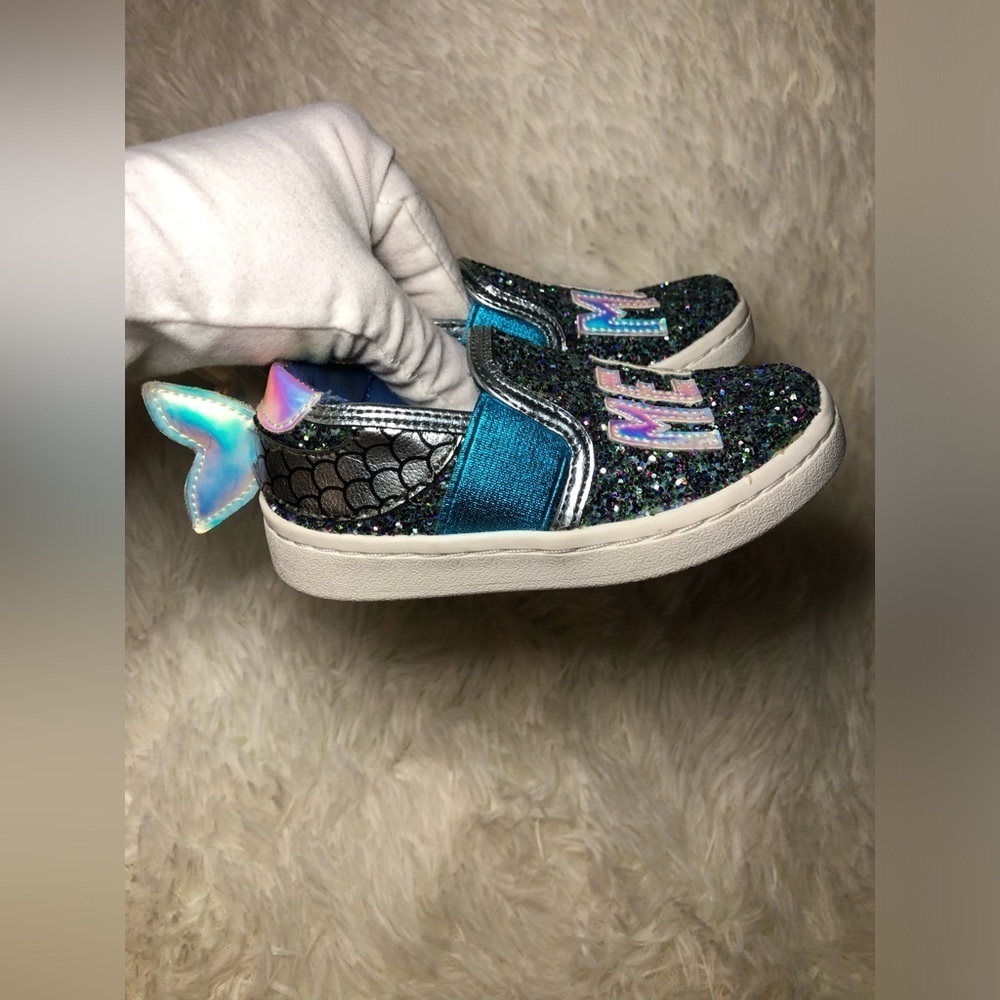 Sam Edelman Mermaid Glitter Kids Shoes size 6 NWOT - Picture 4 of 16